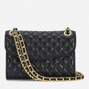 Rebecca Minkoff Quilted Affair Black Leather Shoulder Bag